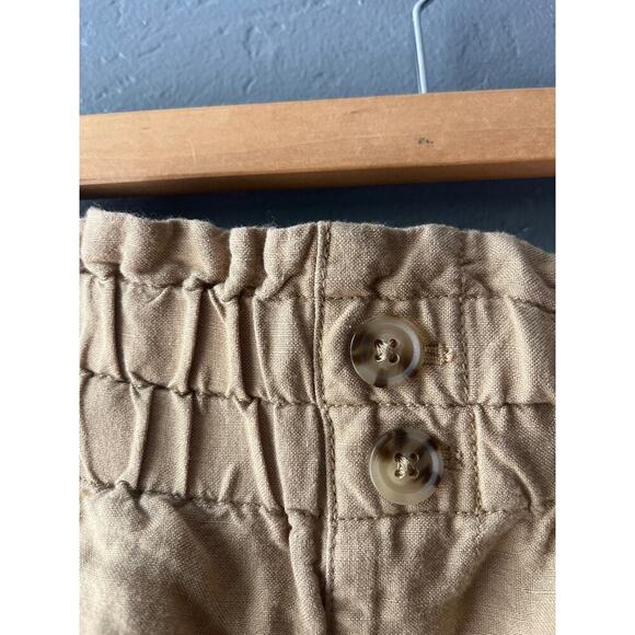 Express High Rise Kakhi Elastic Waist Shorts Medium - Picture 3 of 4